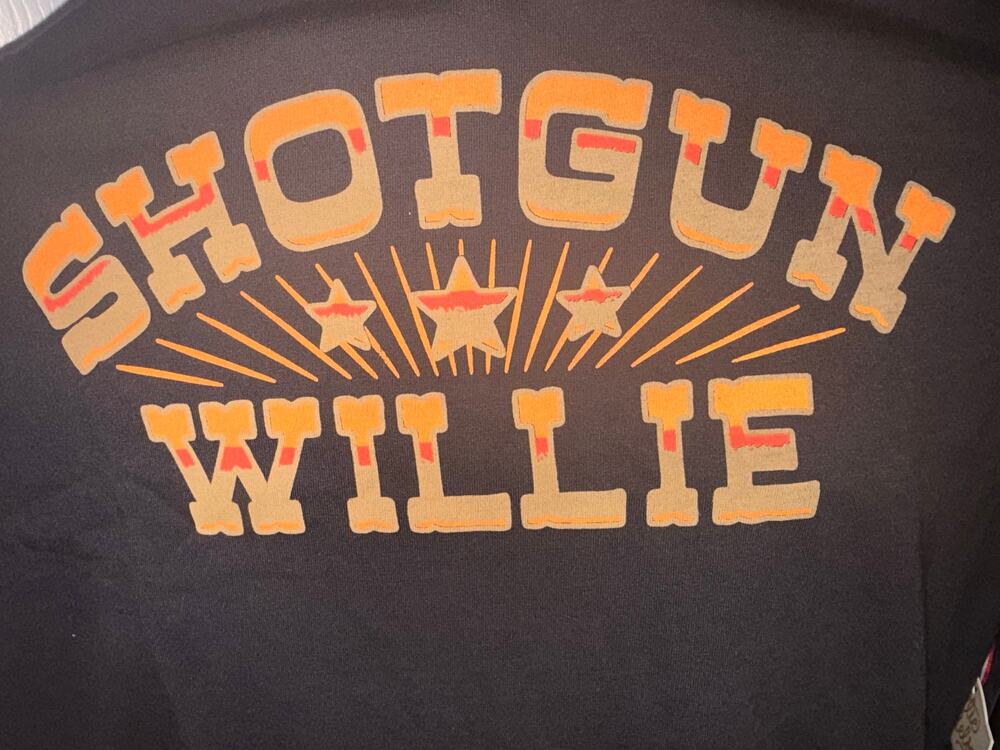 Brixton Shotgun Willie Nelson Black Shirt NWT